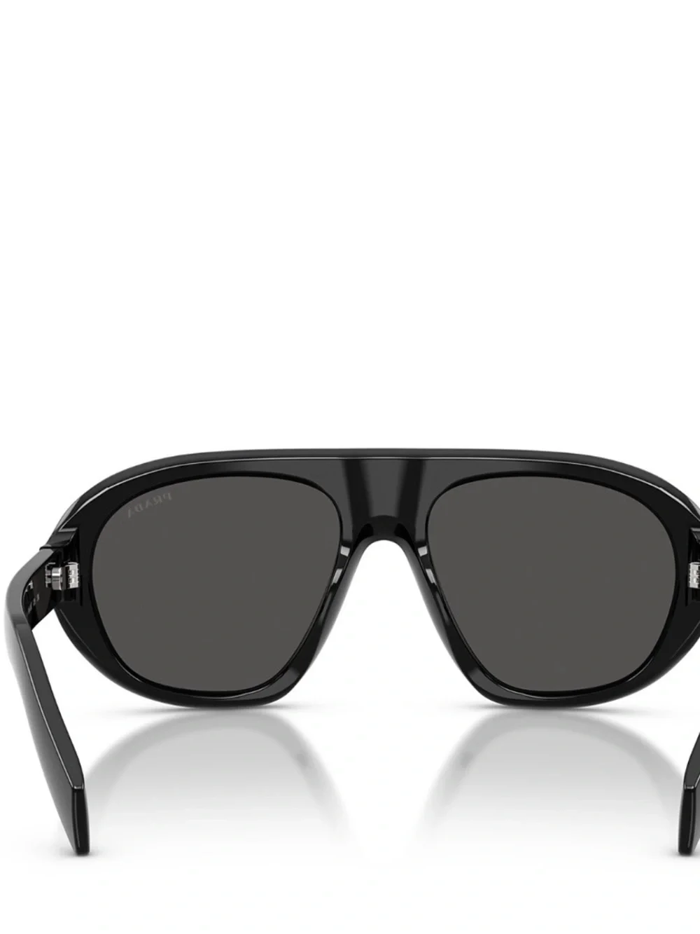 Prada Black Aviator-Style Sunglasses with Dark Lenses these can be unisex